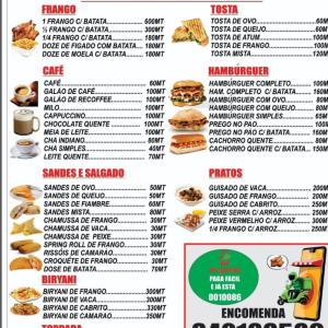 TABELA DE PREÇOS