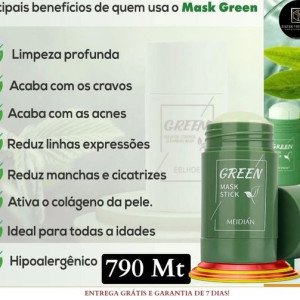 GREEN MASK ✅Remove borbulhas de acne ✅Elimina pontos negros
