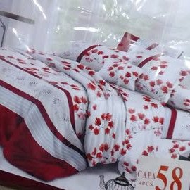 Lençóis 4 PCs  2 lençóis e 2 fronhas  Tamanho: *240×250cm*   *Preço*:  1200 um conjunto (2 lençóis e 2 fronhas )