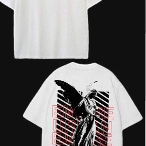 Camiseta branca da Empire over size